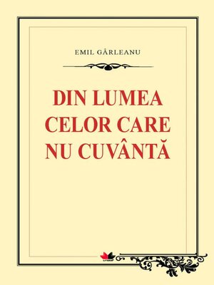 cover image of Din lumea celor care nu cuvântă